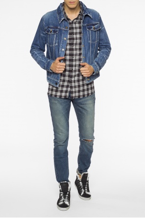 Jeansowa kurtka z naszywką, zdjęcie 2 Jeansowa kurtka z naszywką od Saint Laurent
